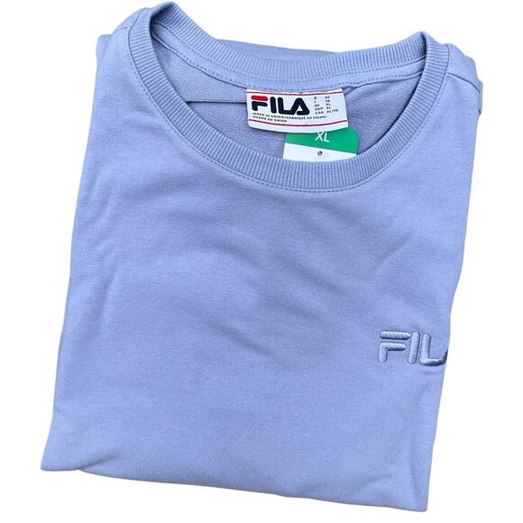 Fila Women's Sweatshirt French Terry Crewneck Side Pockets Size XL NWT - Picture 1 of 5